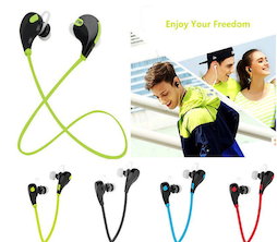 Wireless Bluetooth Headset Stereo Earphone Sport Universal Handfree QY7