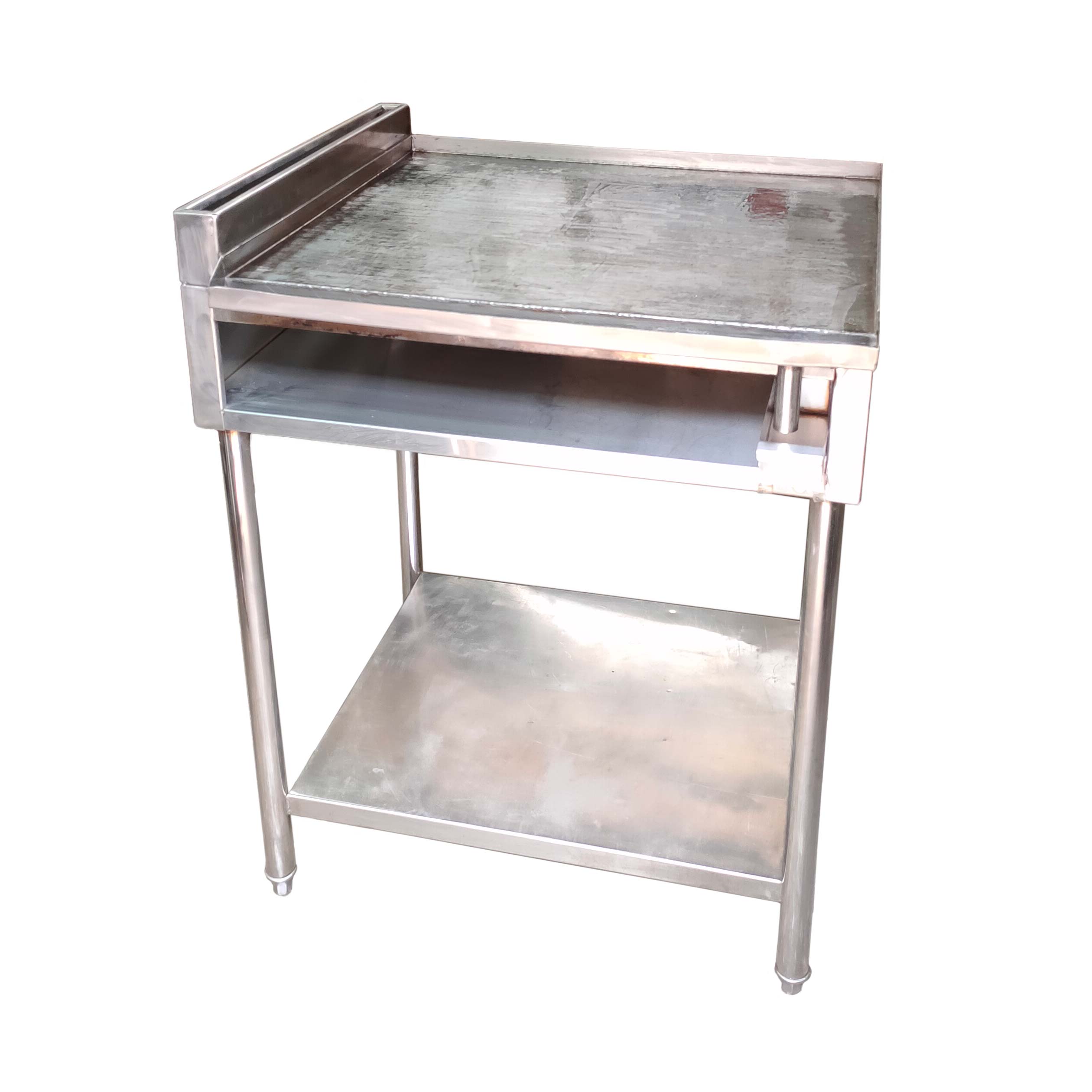 Hot Plate Griddle with Bottom Shelves