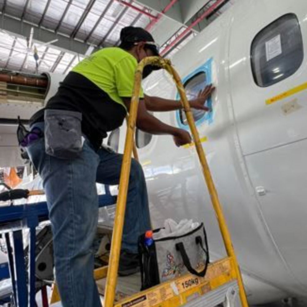 Aircraft Window Repair - Preparation 