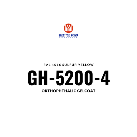 Orthophthalic Gelcoat GH-5200-4  RAL 1016 Sulfur yellow