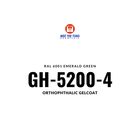 Orthophthalic Gelcoat GH-5200-4  RAL 6001 Emerald green