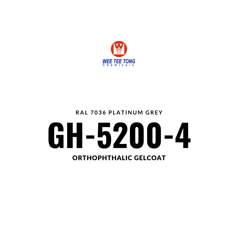 Orthophthalic Gelcoat GH 5200 4 RAL 7036 Platinum Grey Wee Tee Tong