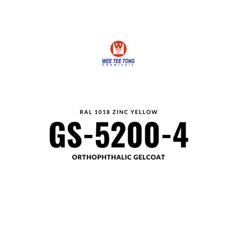 Orthophthalic Gelcoat GS-5200-4  RAL 1018 Zinc yellow