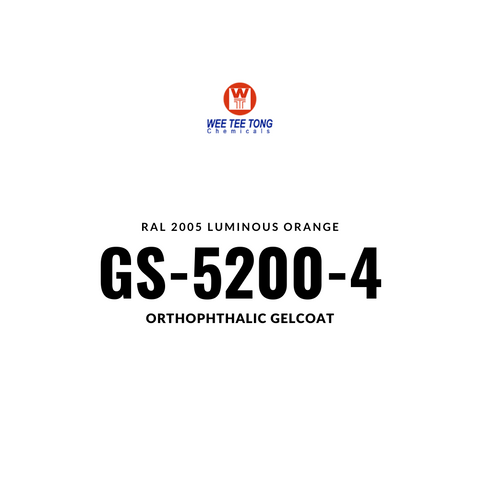 Orthophthalic Gelcoat GS-5200-4  RAL 2005 Luminous orange