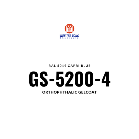 Orthophthalic Gelcoat GS-5200-4  RAL 5019 Capri blue