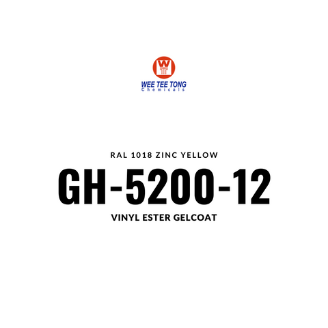Vinyl Ester Gelcoat GH-5200-12  RAL 1018 Zinc yellow