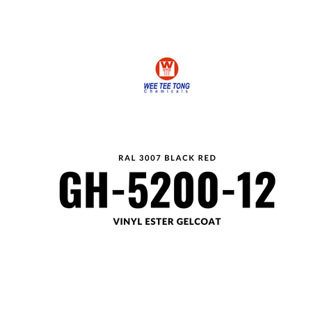 Vinyl Ester Gelcoat GH-5200-12  RAL 3007 Black red