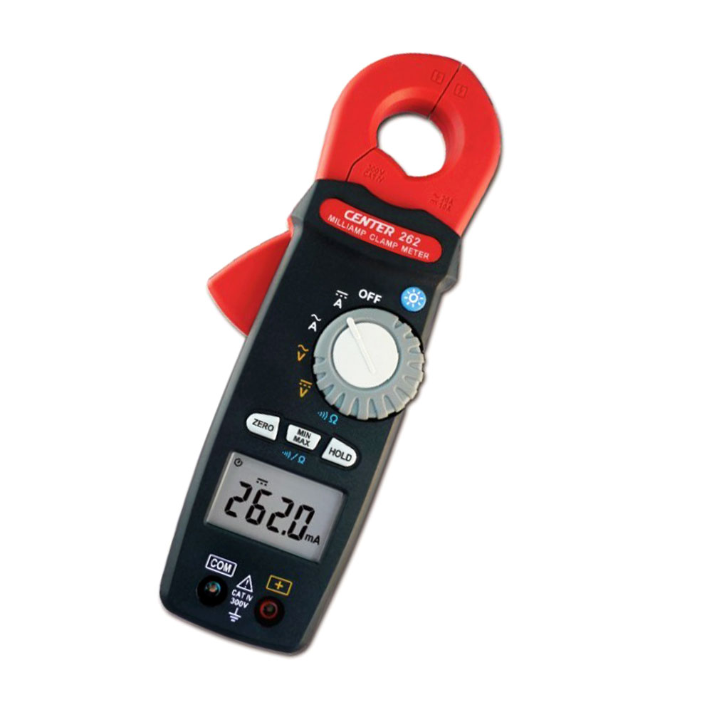 Center 262 0.1mA High Resolution Clamp Meter (AC/DC, TRMS)