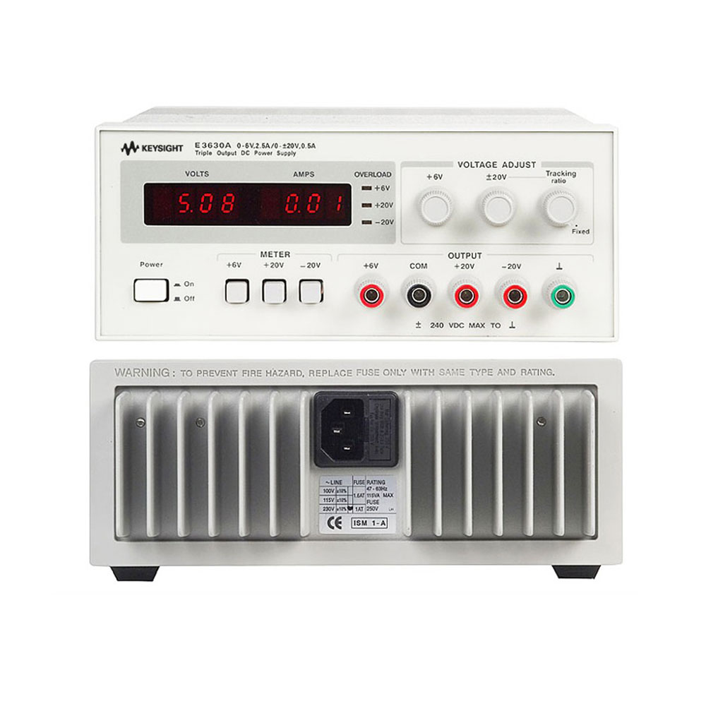 Keysight E3630A 35 W Triple Output non-programmable DC Power Supplies