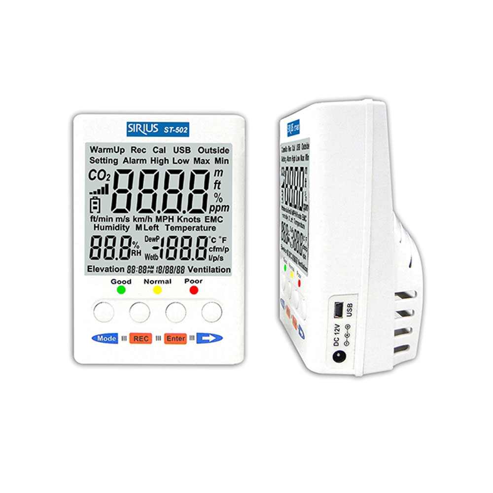 Tenmars ST-502 Desktop Indoor Air Quality (IAQ) Monitor