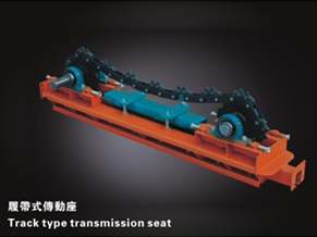 Track type transmission seat
