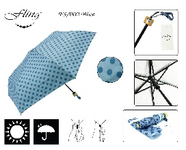 3 Fold Umbrella #F3/002 Blue