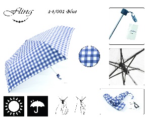 4 Fold Umbrella #F4/001 Blue